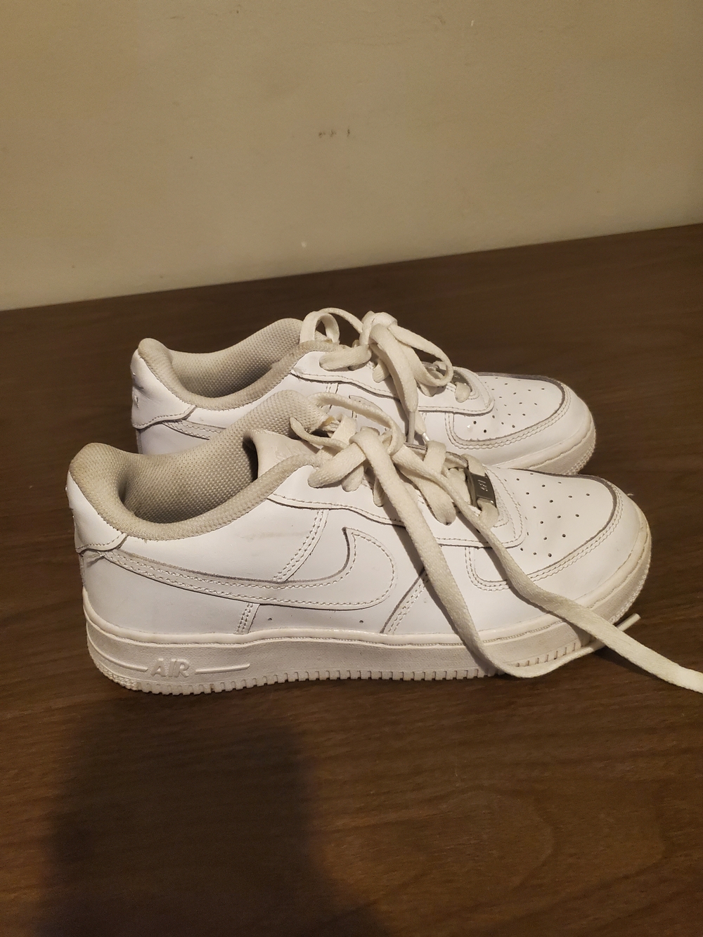 Nike White Low-Top Leather Sneakers